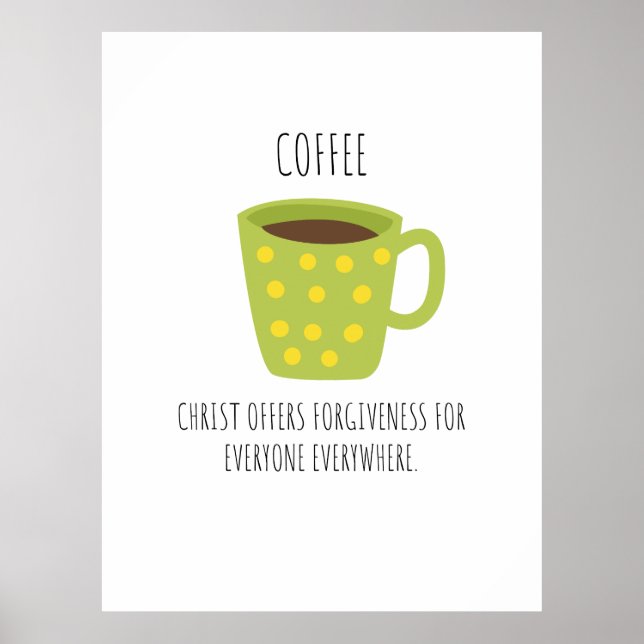 Póster COFFEE Christian Design (Frente)