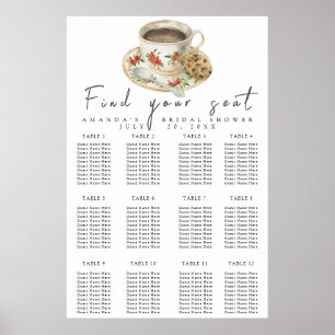 Póster Coffee Cup Ducha de novia