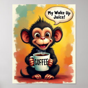Póster Coffee Cute