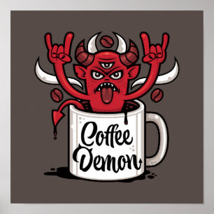Póster Coffee Demon