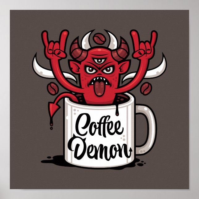 Póster Coffee Demon (Frente)