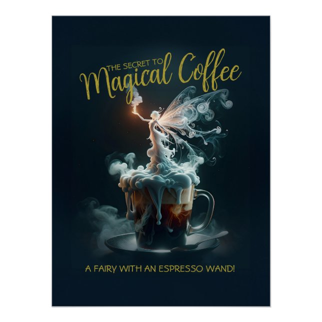 Póster Coffee Fairy (Anverso)