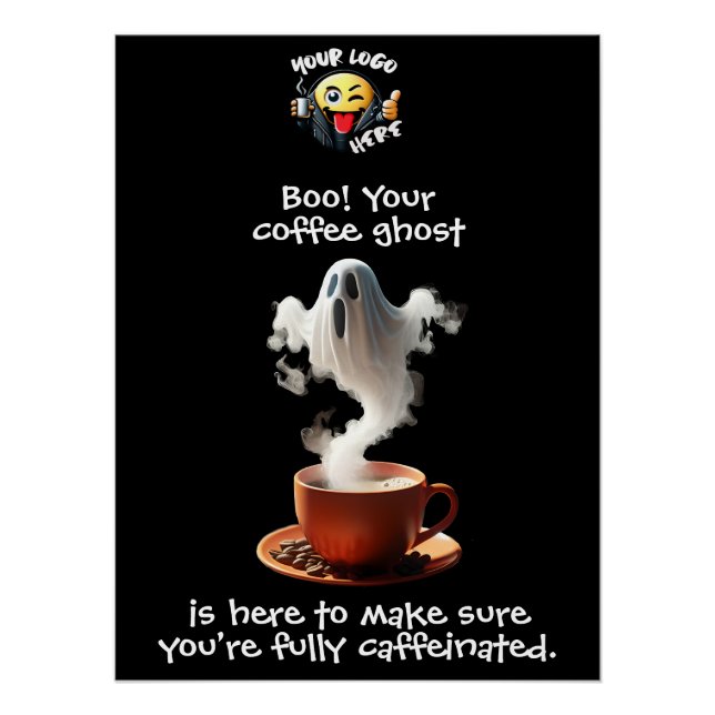 Póster Coffee Ghost (Anverso)