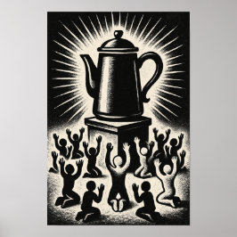 Póster Coffee Is My Religion – Worship Coffee