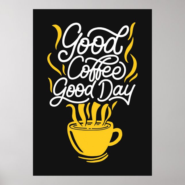 Póster Coffee Lover Buenos días (Frente)