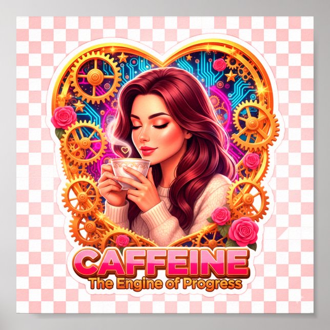 Póster Coffee Lover Daily Ritual Sticker (Frente)