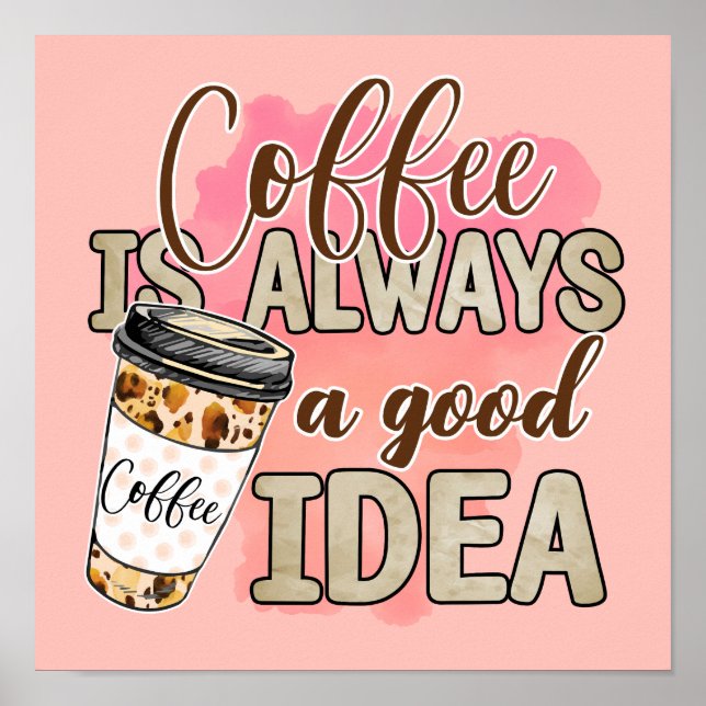 Póster Coffee Lovers Mantra (Frente)