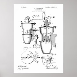 Póster Coffee Mill Patent