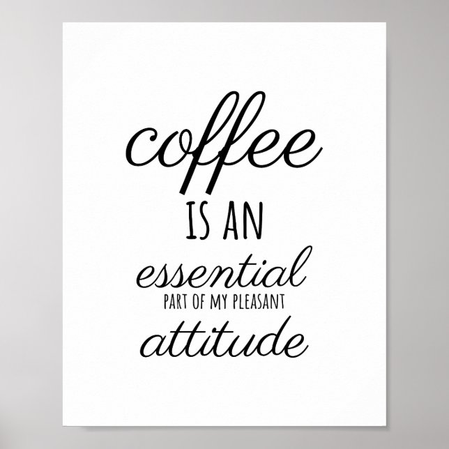 Póster Coffee Quotes, Coffee sayings, Coffee phrases (Frente)