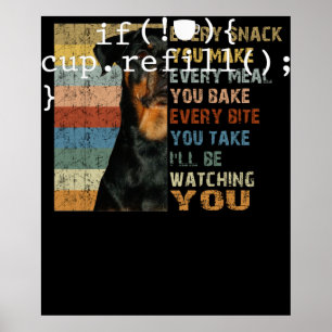 Póster Coffee Refill Smart Coding Software Engineer