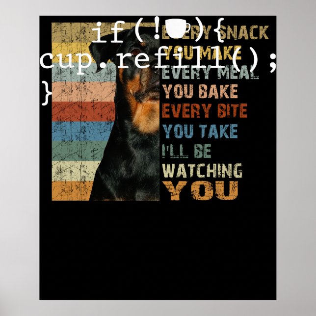 Póster Coffee Refill Smart Coding Software Engineer (Frente)