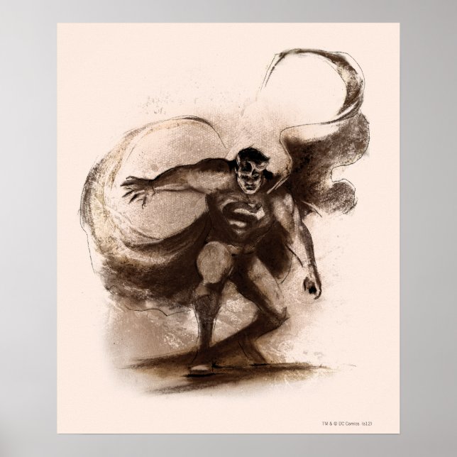 Póster Coffee Superman (Frente)