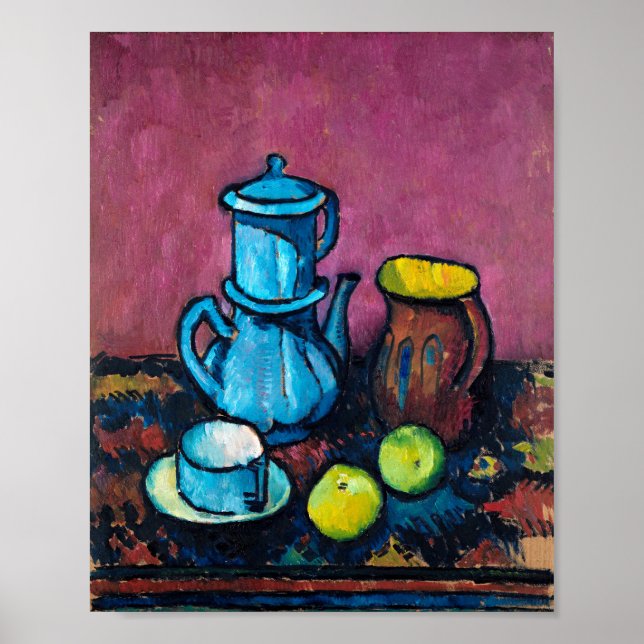 Póster Coffee Tableware y manzanas | Alexander Kanoldt (Frente)