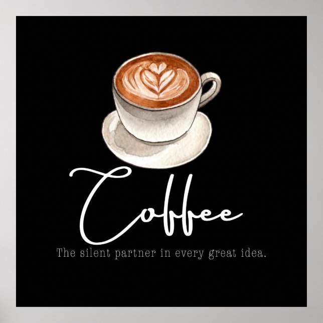 Póster Coffee: The silent partner (Frente)