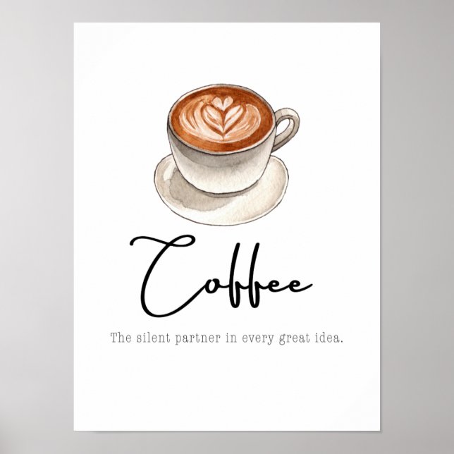 Póster Coffee: The silent partner (Frente)