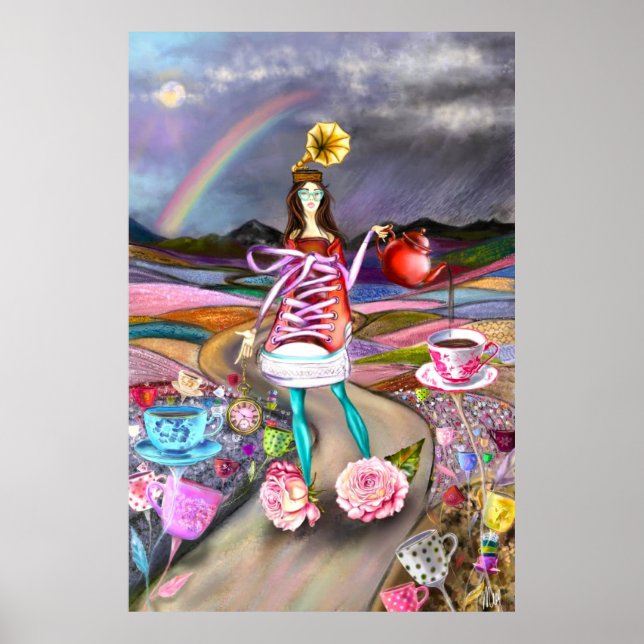 Póster Coffee Time Fantasy Poster Print (Frente)