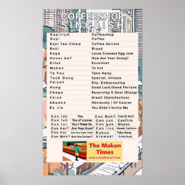 Póster Coffeeshop Singlish Poster