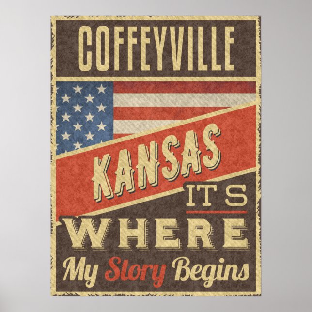 Póster Coffeyville Kansas (Frente)