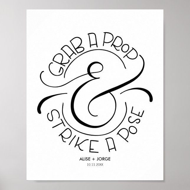 Póster Coge un objeto y haz una pose - Foto (Frente)