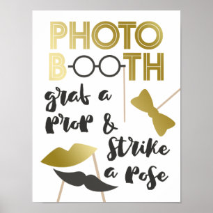 Póster Coge una caja fotográfica de oro con encanto