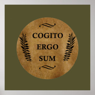 Póster Cogito ergo sum