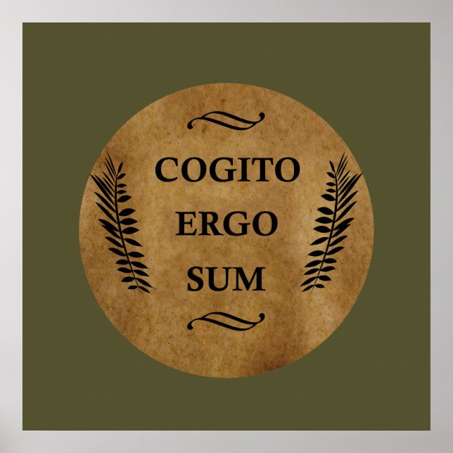 Póster Cogito ergo sum (Frente)