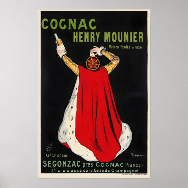 Póster Cognac Henry Mounier Leonetto Cappiello Comida y (Frente)
