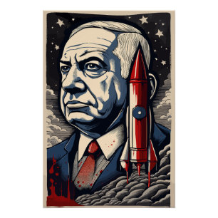 Póster cohete benjamin netanyahu