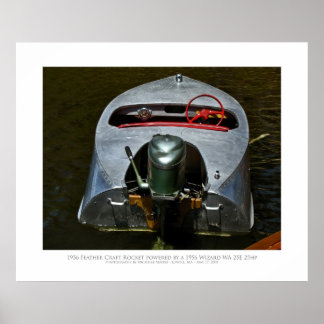 Póster Cohete de la nave de plumas