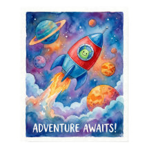 Cohete Espacial & Aventura de Alien Await Espacio