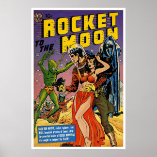 Póster Cohetes a la luna (1951)