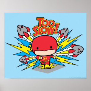 Póster Cohetes de salida de Flash Chibi