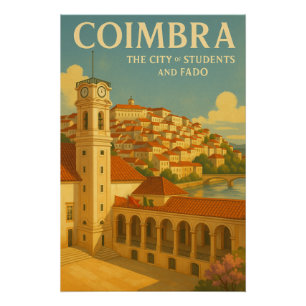 Póster Coimbra – La Ciudad de los Estudiantes y Fado