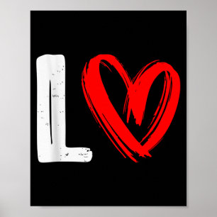 Póster Coincidencia de amor Lo-ve parejas día de San Vale
