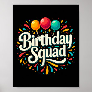 Póster Coincidencia de Fiestas de la brida de cumpleaños