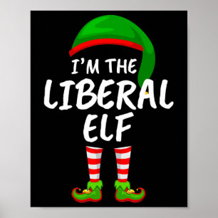 Póster Coincidencia familiar divertida soy el elfo libera