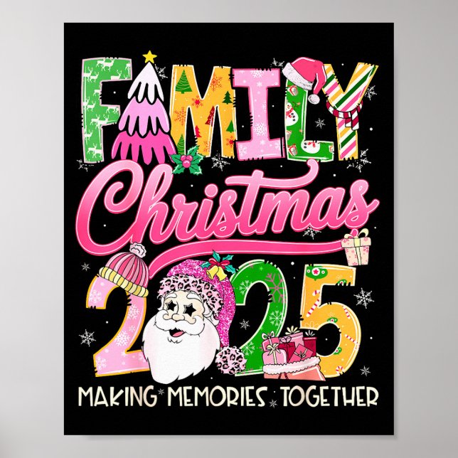 Póster Coincidencia Familiar Navidad 2025 Navidad Haciend (Frente)