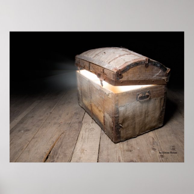 Póster Cojín del tesoro (Frente)