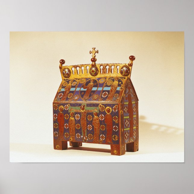 Póster Cojín reliquiario, siglos XII-XIII (Frente)