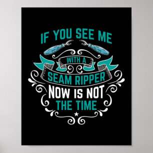 Póster Cojinete de coser de coser de costura