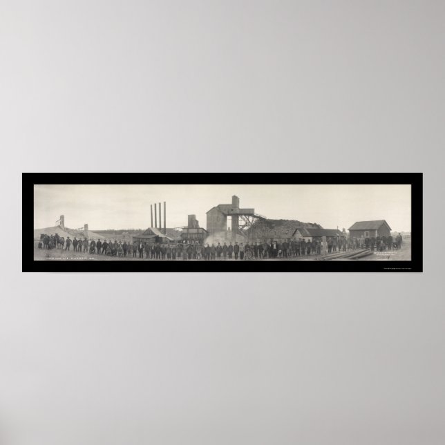 Póster Coker Mine Livingston Foto 1915 (Frente)