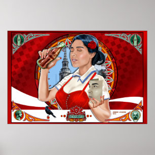 Póster Cola 28" de los lugares geométricos x 20", papel