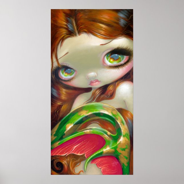 Póster Cola de Mossy Gold PRINT gran sirena ocular (Frente)