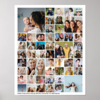 Colage de 50 baldosas de fotos personalizadas para