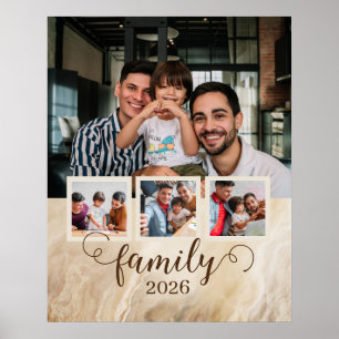 Póster Colage de fotos de familia 4 