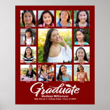 Colage de fotos de graduación roja K-12 Script Mod