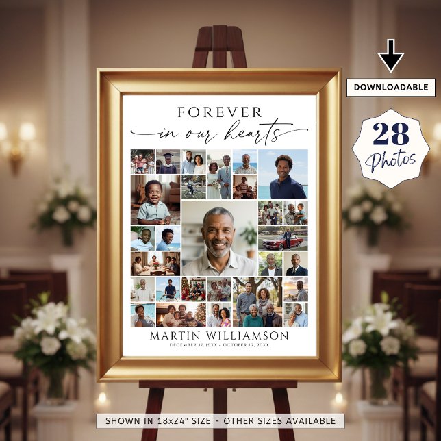 Póster Colage de Fotos del Funeral Por Siempre en Nuestro (Subido por el creador)