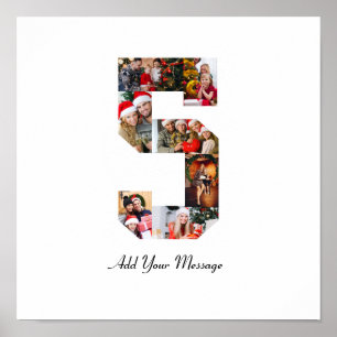 Póster Colage de fotos en blanco y negro número 5