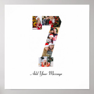 Póster Colage de fotos en blanco y negro número 7