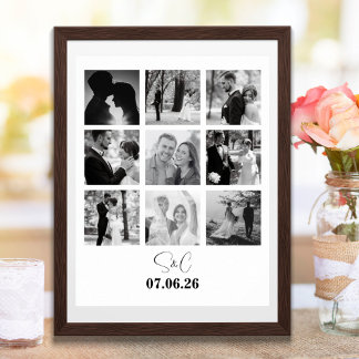 Póster Colage de Fotos Personalizado Regalo Personalizado